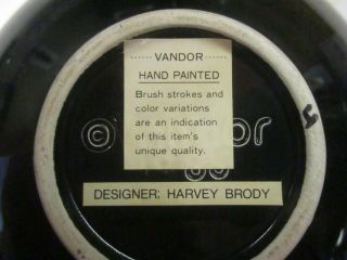 80s Modern Decor Retro Vandor Ceramic bowl Lid box Harvey Brody 1980s 5