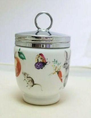 Pre - owned Royal Worcester England A SKIPPETY TALE Egg Coddler Porcelain 1979 3