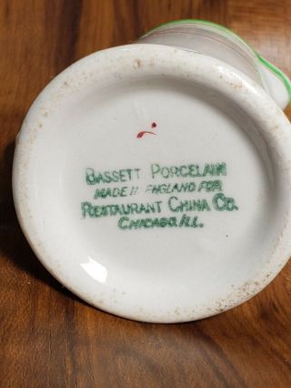 Vintage Restaurant Ware Ceramic Creamer China Bassett Porcelain England 5