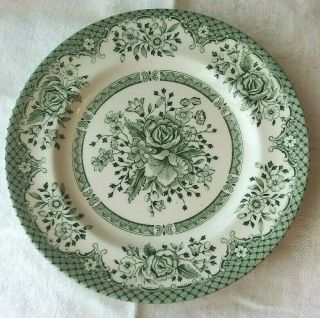 Wood & Sons Kew Green Salad Plate - Fine Tableware Made In England