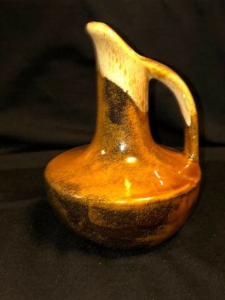 Vintage Signed Anna Briggle Lava Glaze 5 & 1/2 Inch Vase Browns And Beiges