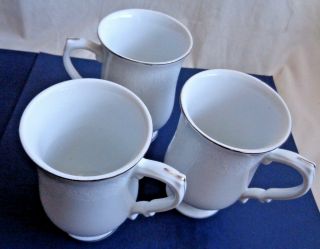 Crown Victoria Lovelace Cups 4 1/2in Tall China Japan