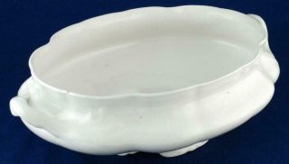 Vintage Knowles Taylor Kt&k White Oval Semi - Vitreous Porcelain Serving Dish