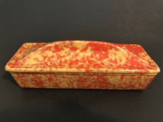 Vintage Mid Century Lou Hoenig Pottery Ceramic Lidded Ashtray Cigarette Box