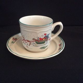 Rare International Tableworks Country Christmas Cup & Saucer