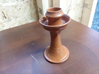 1 Jugtown Ware Pottery Candlestick Candle Holder Vernon Owens 5 ”