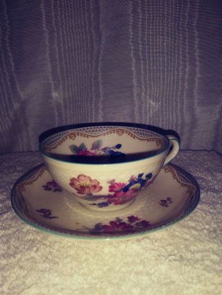 Thomas Ivory Bavaria,  Germany Demitasse Cup And Saucer With Flowers