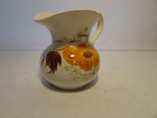 Cash Family Art Pottery Hand Painted Tennessee Medium Size Pitcher Fall Colors