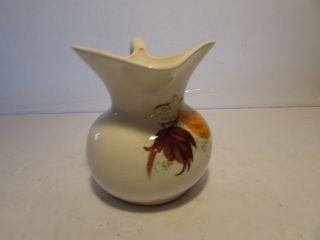 CASH FAMILY ART POTTERY HAND PAINTED TENNESSEE MEDIUM SIZE PITCHER FALL COLORS 2