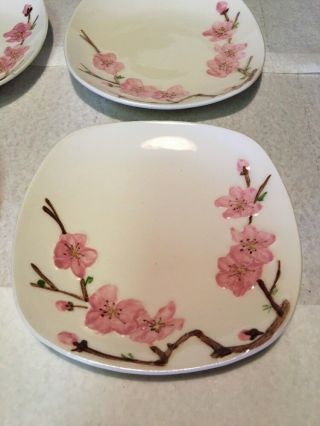 Peach Blossom By Metlox - Poppytrail–vernon Vintage 6 Inch Plates