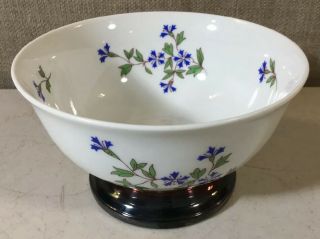 Limoges 5 " Fruit Bowl B&co Bernardaud Porcelain Vintage France Silver Plate Base