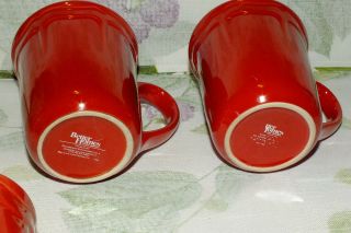 BETTER HOMES & GARDENS SIMPLY FLUTED RED MUG (s) EXC 5