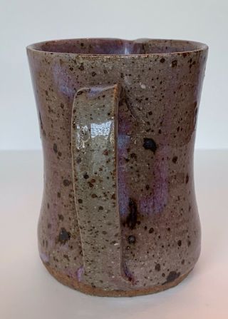 Art Pottery Pitcher Creamer Soup Mug Signed Hand Thrown Stoneware Studio 5