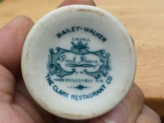 Bailey Walker China Paul Revere Exclusively For Clark Restaurant Mini Creamer 3