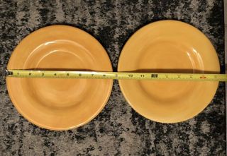 Tabletops Gallery Corsica Hand Painted Yellow Dessert Plate 8 1/2” Set Of 2 Euc