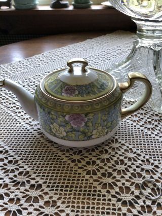 Antique Nippon Hand Painted Teapot Floral Pattern
