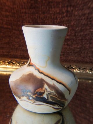 Vintage Nemadji Pottery Vase Marked On Base Made In Usa