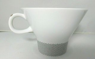 Noritake Nippon Toki Kaisha Tea Cup Vtg Replacement White Black Polka Dot