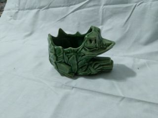 Vintage Mccoy Pottery Frog Planter 8”