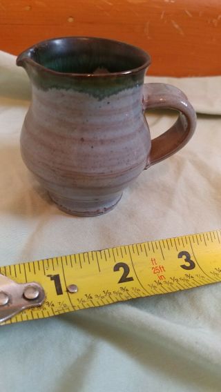 Fursbreck Orkney Studio Redware Signed Pottery Mini Vase Pitcher