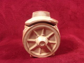 Vintage Frankoma Pottery 94b Wagon Wheel Sugar W/lid,  Desert Gold Glaze
