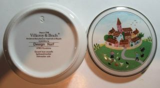 Villeroy & Boch Design Naif Laplau Porcelain Candy Trinket Box 4 " Ec