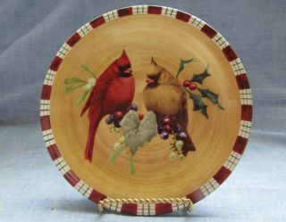Lenox Winter Greetings Everyday Cardinal Salad Plate By Catherine Mcclung R150