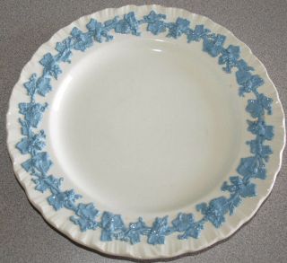 Wedgwood Queensware Embossed Shell - Lavender Blue On Cream - Salad Plate 8 "