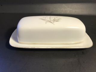 Kaysons Golden Rhapsody Fine China Covered Butter Dish 1961 Vintage Japan