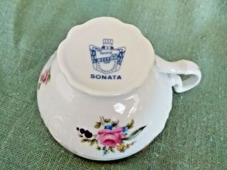 Fine Belfor Bohemian China Tea Cup/Saucer Set,  Sonata,  Made in Czechoslovakia 5