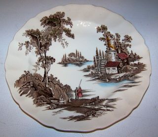 Vintage Johnson Bros The Old Mill Dinner Plate Old Mark