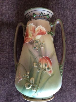 Nippon Hand Painted 5 Inch Vase