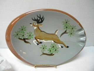 Vintage Stangl Pottery Buck Stag Deer Ash Tray Trinket Jewelry Dish