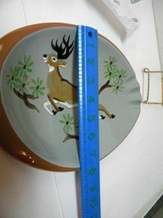 Vintage Stangl Pottery Buck Stag Deer Ash Tray Trinket Jewelry Dish 4