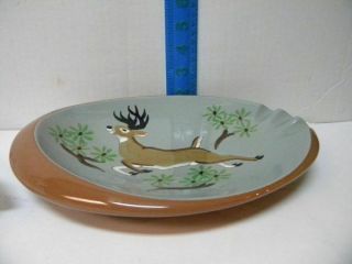 Vintage Stangl Pottery Buck Stag Deer Ash Tray Trinket Jewelry Dish 5