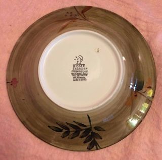 Home Trends Fruit Ceramic Salad Plate 9.  5 in Shadow Woods Autumn Leaves 7 avail 2