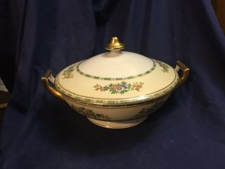 Vintage Meito China Hand Painted Japan Grafton Covered Bowl
