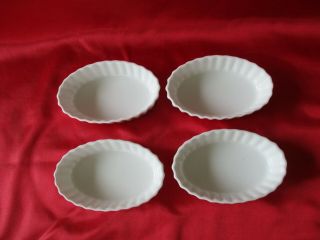 Crate And Barrel Creme Brulee Set Of Four Baking Dish With Sticker