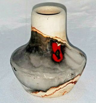 Vintage Nemadji Tile & Pottery Co.  Moose Lake,  Minnesota Small Vase 3.  25 " X 3 "