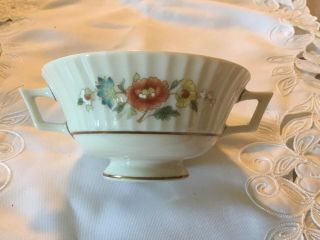 Lenox Temple Blossom Footed Cream Soup Bowl