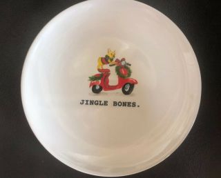 Rae Dunn 6” Ceramic Plate Jingle Bones French Bulldog