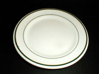 Shenango Restaurant Ware Niagara Green Stripe Bread Plate (loc - Sau27)