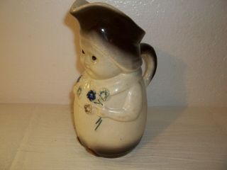 Very Loved Blue Ridge Pottery Betsy Jug Brown Green Blue Flowers