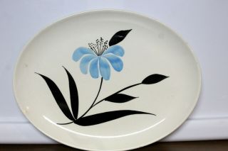 Vintage Stetson China Co.  Plate With Blue Flower