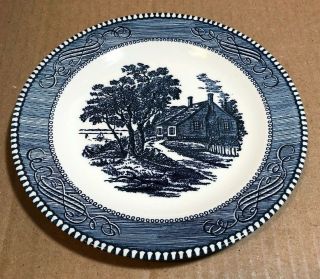 Vintage Currier And Ives Royal China 7 1/4 " Salad Plate