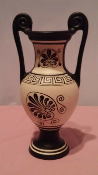Adis Greek Vase Urn Hand Made In Greece 7.  5 "