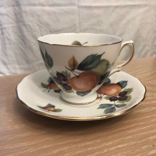 Vintage Tea Cup And Saucer Royal Vale Pattern 8225