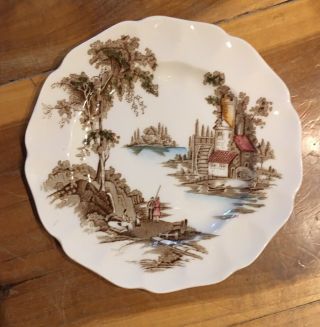 Vintage Johnson Brothers The Old Mill 6 1/4” Plate England