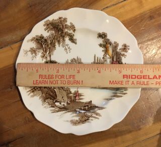 Vintage Johnson Brothers The Old Mill 6 1/4” Plate England 4