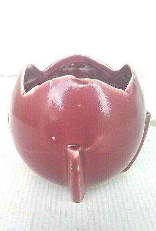 Deep Red Art Pottery Planter By Mccoy.  Has Nm Mark.  Circa 1940s.